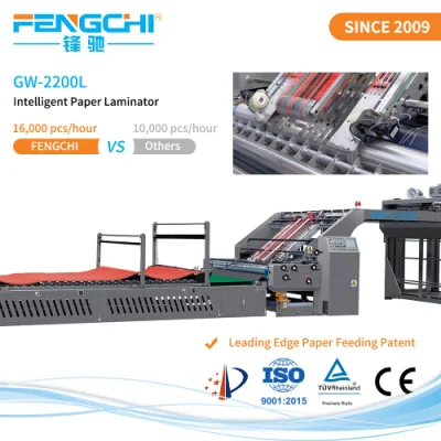 Auto Pre Stacking Post Press Machinery Paper Flute Lamination Machine for Carton Box